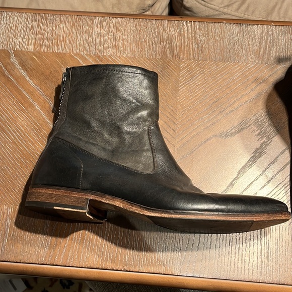 Sartori Gold Leather Ankle Boots Size 10.5 - Picture 3 of 9